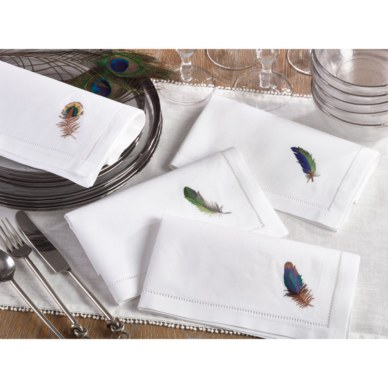 Serviette en coton 20" broderie Villasenor