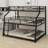 Triple Bunk Bed With Long And Short Ladder And Full-Length Guardrails