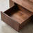 Modern minimalist square solid wood coffee table