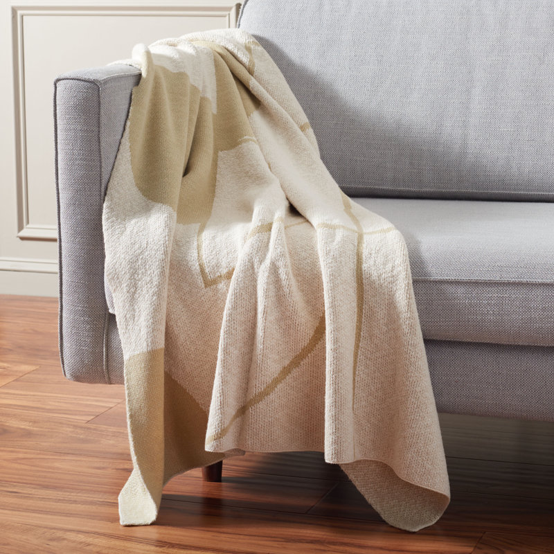 Cleon 50X60 Throw, Ivory/Beige