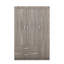 Armoire 3 portes avec 2 tiroirs, effet grain de bois gris (OLD SKU: LP006001)-594731456