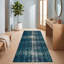 Tapis Pewter2 moderne vieilli uni bleu sarcelle et blanc, lavable à la machine, antidérapant, à poils courts, pour l'intérieur et l'extérieur, adapté aux animaux domestiques, idéal pour le salon, la chambre, la salle à manger, l'entrée, le corridor ou le bureau.-1945002064