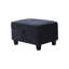 Canapé modulaire en tissu noir avec méridienne gauche et rangement spacieux et confortable pour le salon