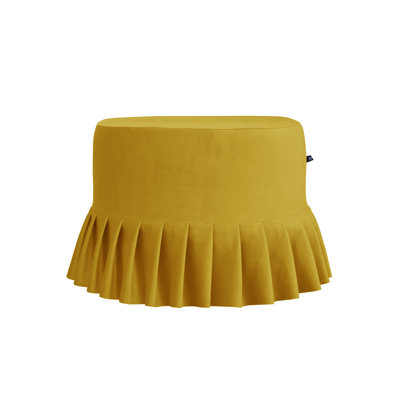 50cm Wide Round Solid Colour Ottoman