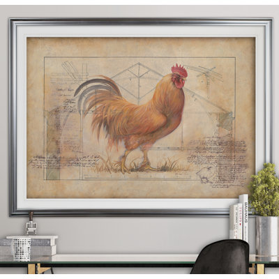 Rustic Fowl I - cadre photo imprimé acrylique