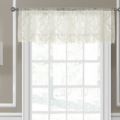 Bezu Geometric Tailored Window Valance