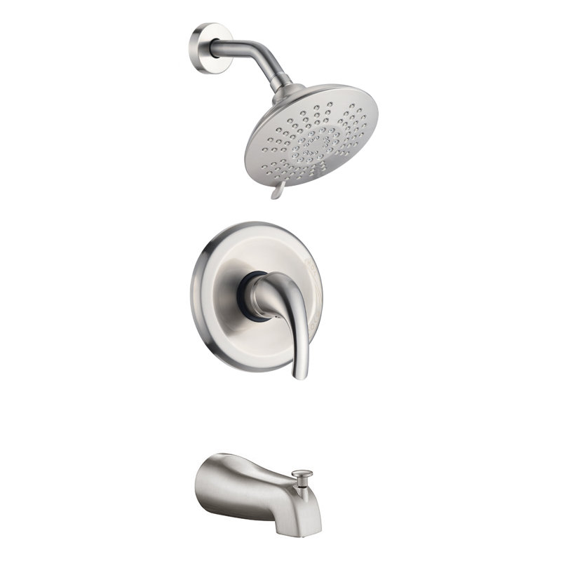 All-In-One Kit with Rough in-Valve, Brushed Nickel
