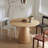 Nordic style solid wood dining table