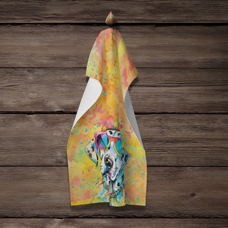 Serviette de cuisine Dalmatian Hippie Dawg