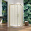 Aica Round Shower Enclosure - 1850 x 800 mm