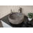 Gray/Brown Stone Circular Vessel Bathroom Sink