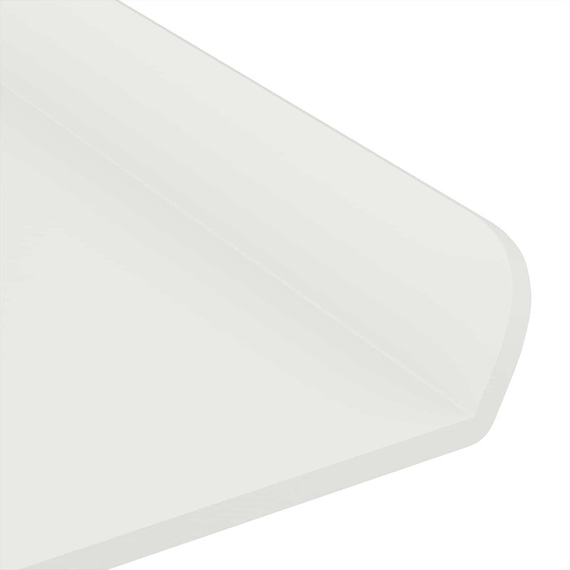 Steel Floating Shelf, White