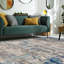 Glosco Abstract Splash Blue/Grey Area Rug-136710044
