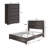 Farmhouse 2 Piece Bedroom Set, Platform Bed And 5 Drawer Dresser-740662829-740662835