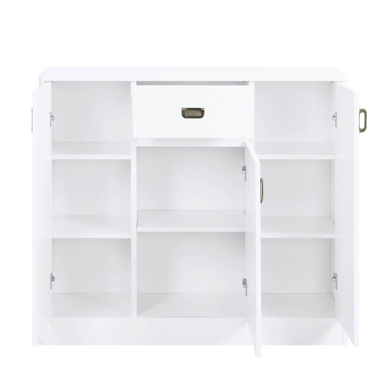 High Gloss 3-Door Server with Drawer