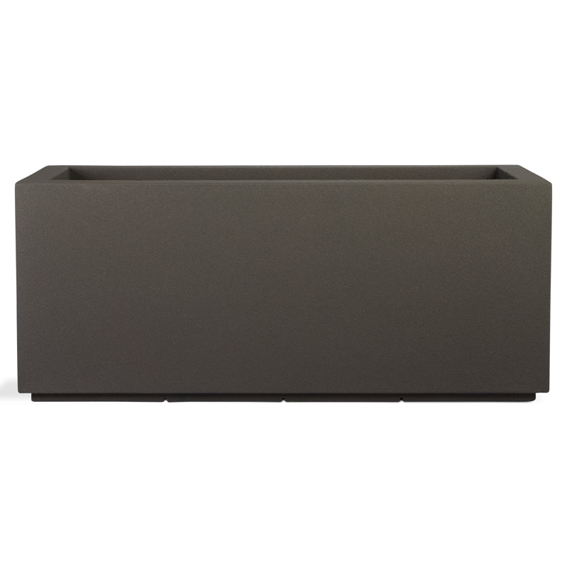 Milan Tall Polymer Box, Slate Gray, 19" H x 46" W x 17" D