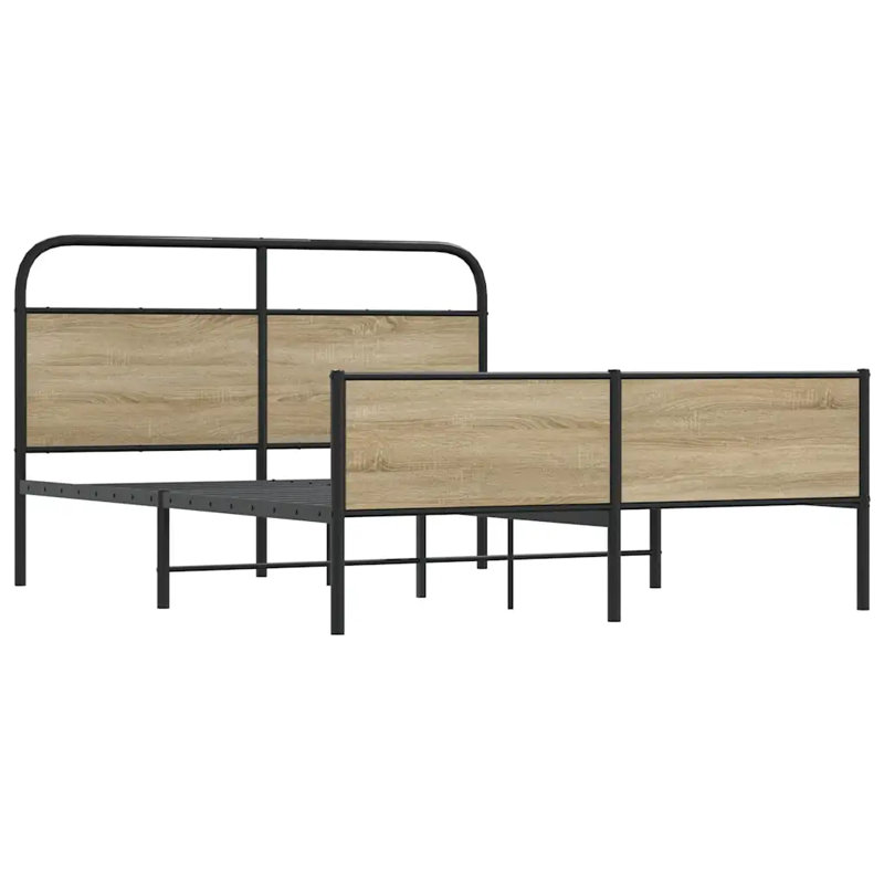 Aleid Bed, Smoked Oak, European Kingsize (160 x 200 cm)