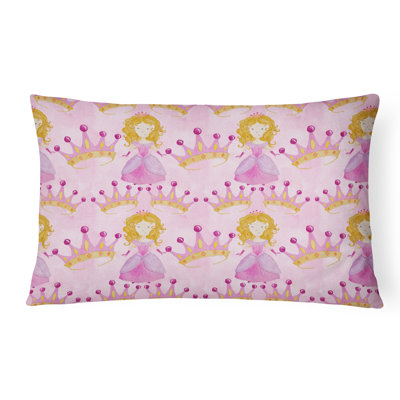  Coussin décoratif intérieur / extérieur Watercolor Princess and Crown