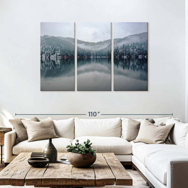 Alvord Cold Coeur D'Alene Lake, 48" H x 74" W