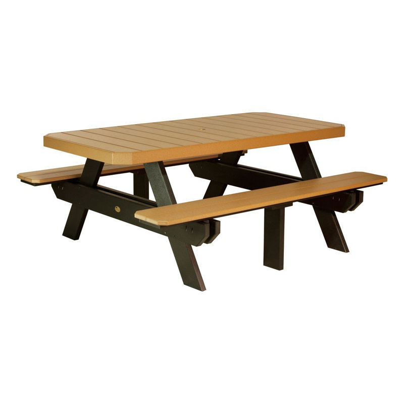Table de pique-nique Puchta, Cèdre, Noir