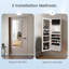 Adalbern Solid Wood Jewelry Armoire-136890311