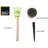 Solar Powered Integrated LED Glass Pathway Light Pack