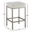 Oasis Upholstered Stool with Metal Frame