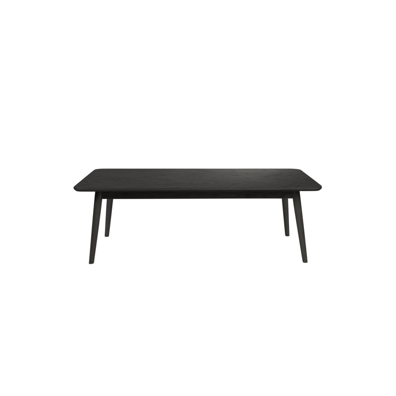Fabio Solid Wood Coffee Table, Black