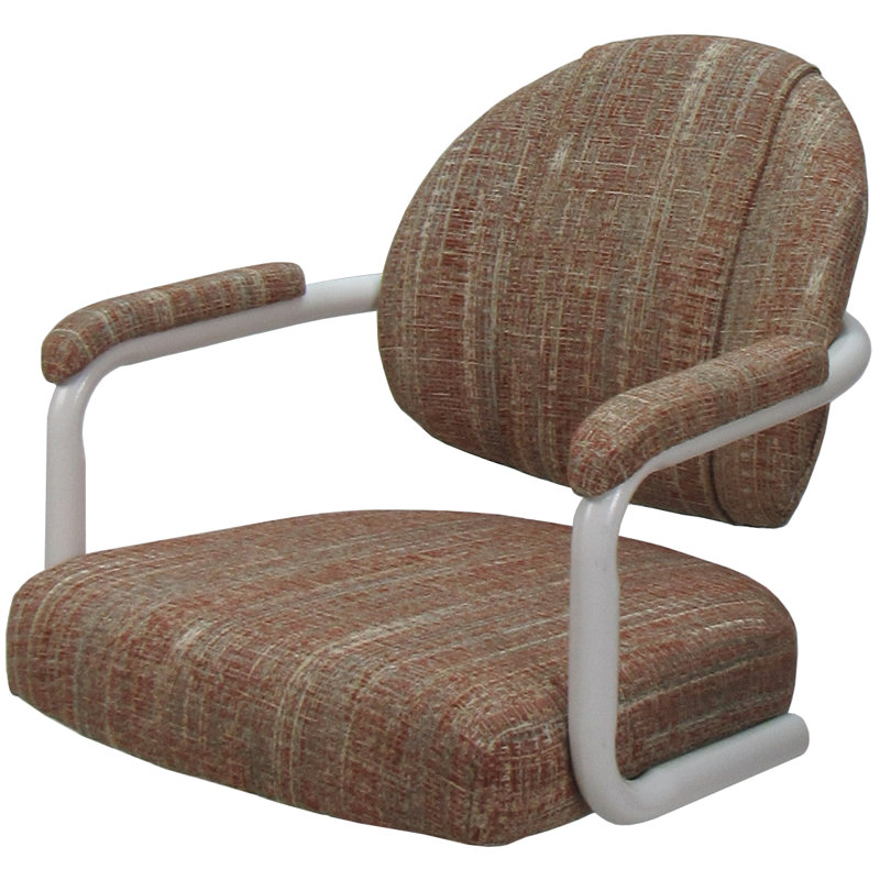 Tabouret de bar pivotant 30 po Cathee, Blanc, Rouge