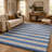 Premium Machine Washable Dream Shag ADS530 Striped Rug-199210278-199210284