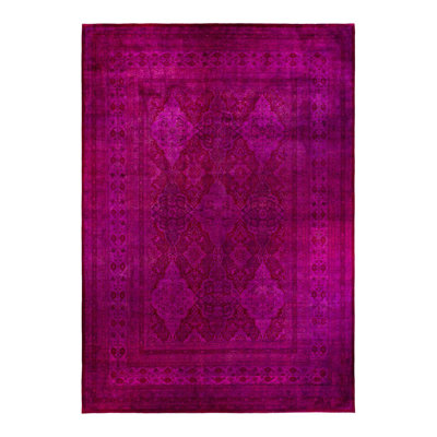Po One-of-a-Kind 12' 2" X 17' 2" New Age Rectangular Wool Area Rug Pink