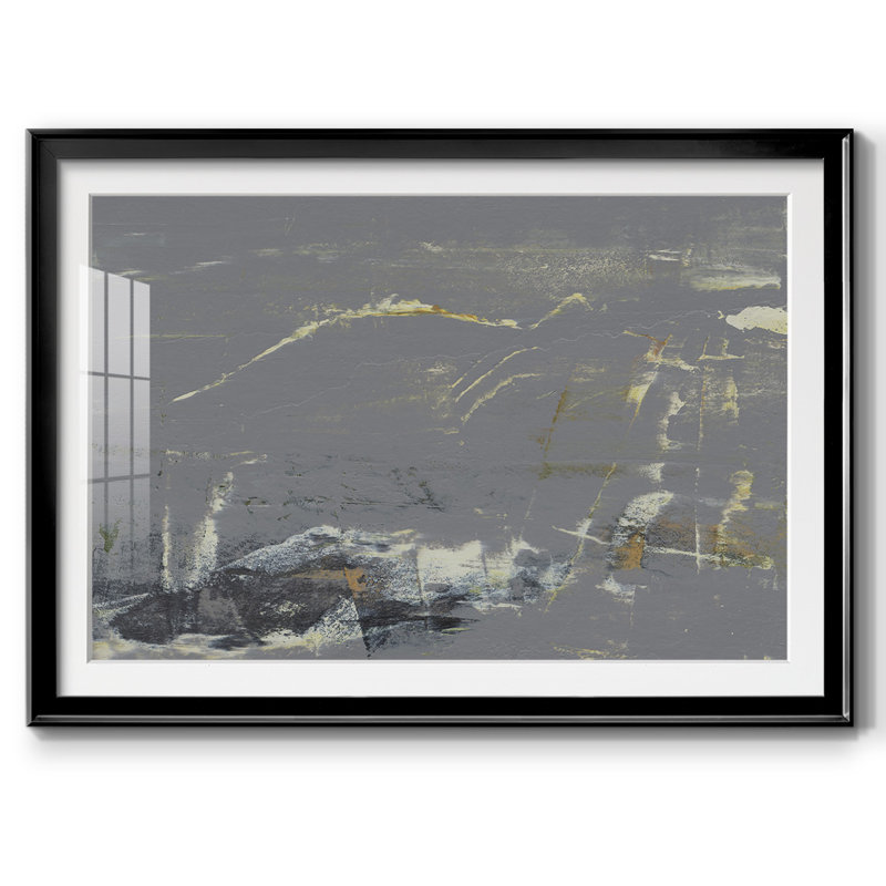 «Mystique Abstract I», reproduction sur papier, Noir, H 19 po x l 27 po x P 1,5 po