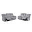 Causeuse inclinable avec console, gris-1940628028