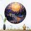 Horloge murale Dakhia - Collages abstraits-943600282