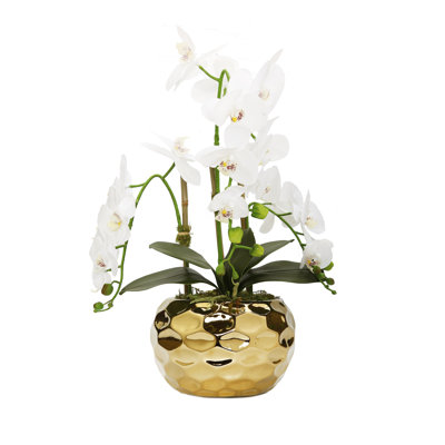 26 " H Faux Plant in Ceramic Vase