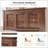 Farmhouse Platform Bedframe, Wood Bed Frame With 52" Tall Headboard-2119711908-2119711905