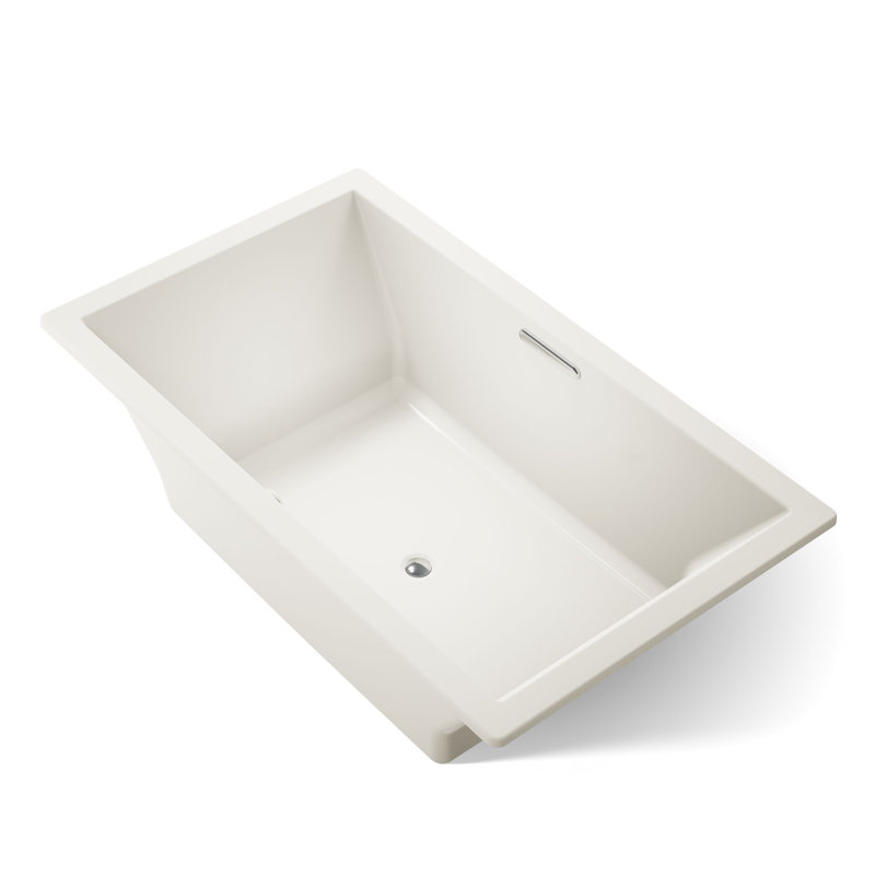 Underscore® 72" x 42" Soaking Bathtub, Biscuit