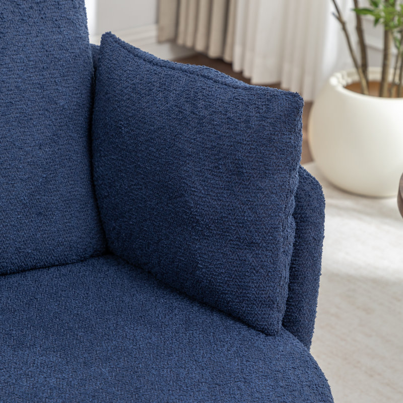 Chaise pivotante Ashyiah, Bleu