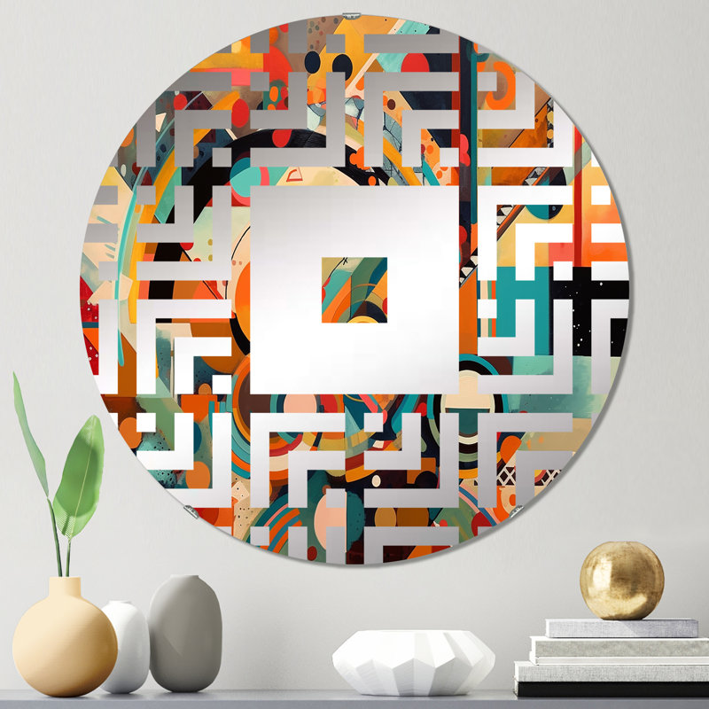 Cataleia - Miroir mural carré, 31,4 po x 31,4 po