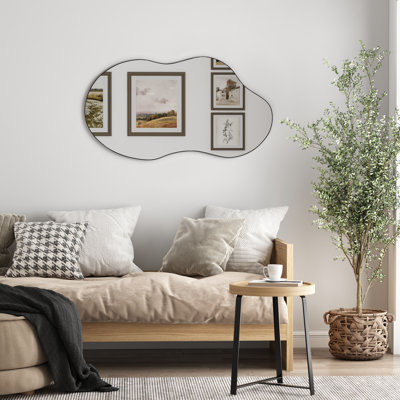 Buckwalter Asymmetrical Metal Framed Wall Accent Mirror