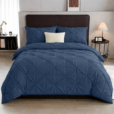 Microfiber Solid Colour Duvet Cover Set with Pillowcases