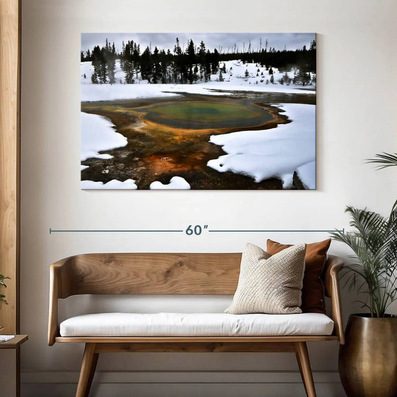 Alvord Yellowstone Winter Geyser, H 32 po x l 48 po