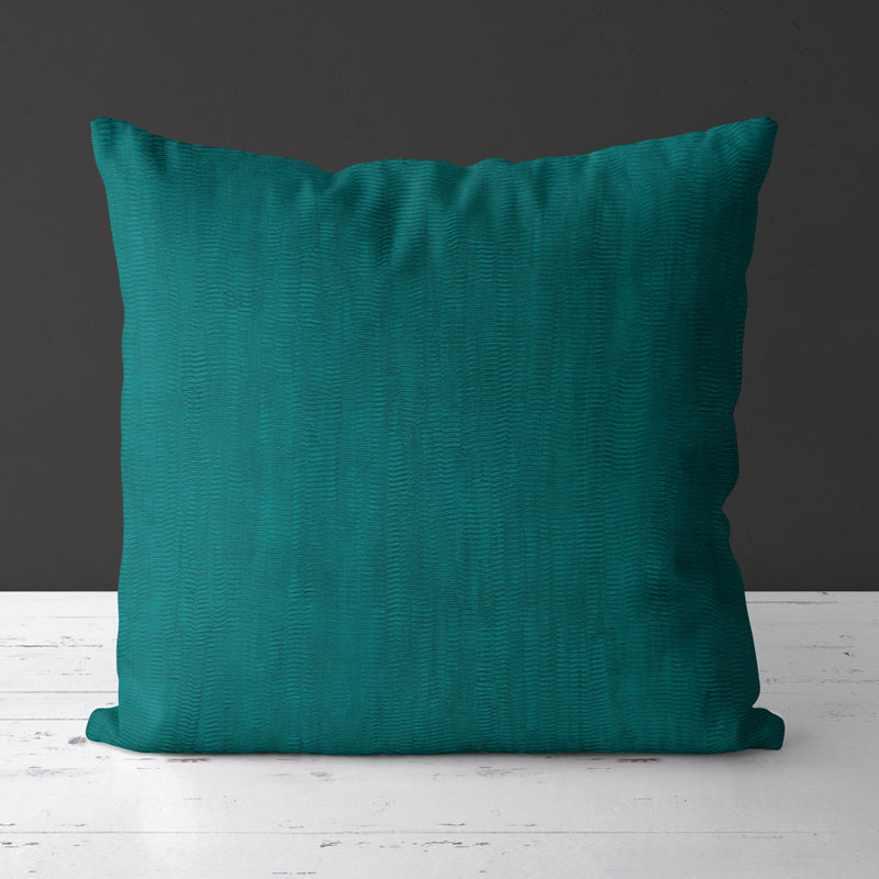 Housse de coussin carré et insert, Bleu sarcelle