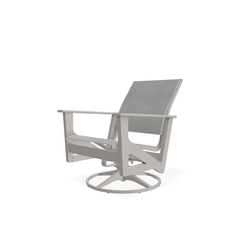 Wexler Outdoor Swivel Lounge Chair, Deacon, Warm Gray