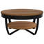 Table basse vidaXL Brun miel et noir