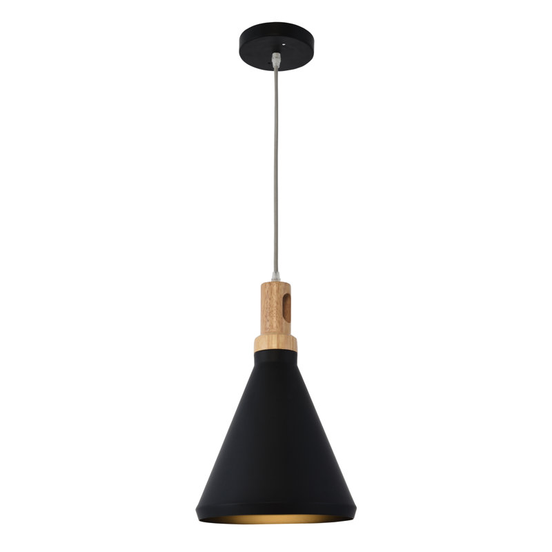 Way Wick 1 - Light Single Pendant, Black