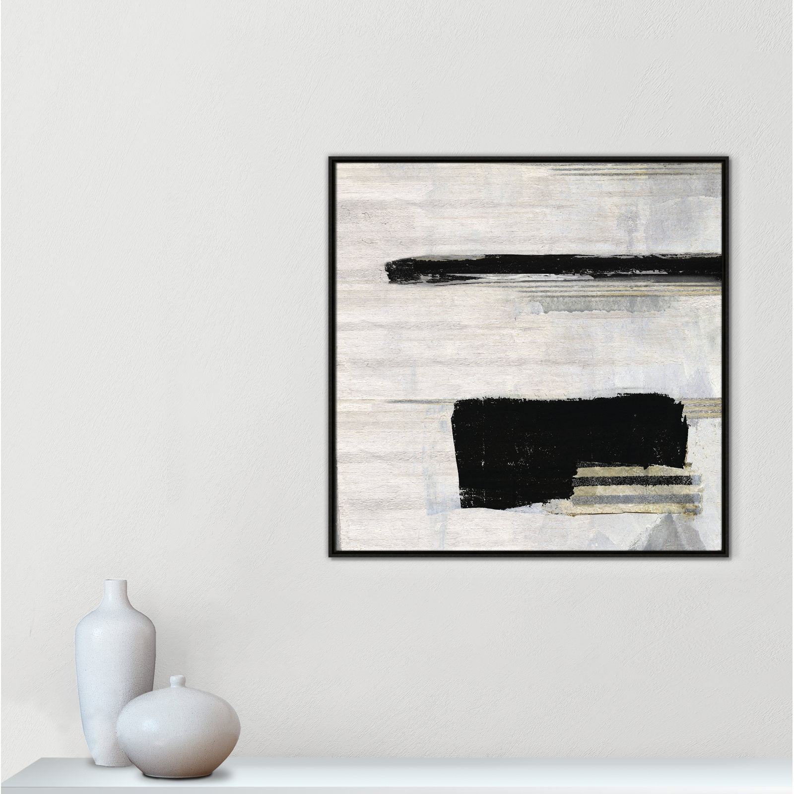 La Bande "La Bande II" Print by Sally Swatland, Espresso, 37.5" H x 37.5" W