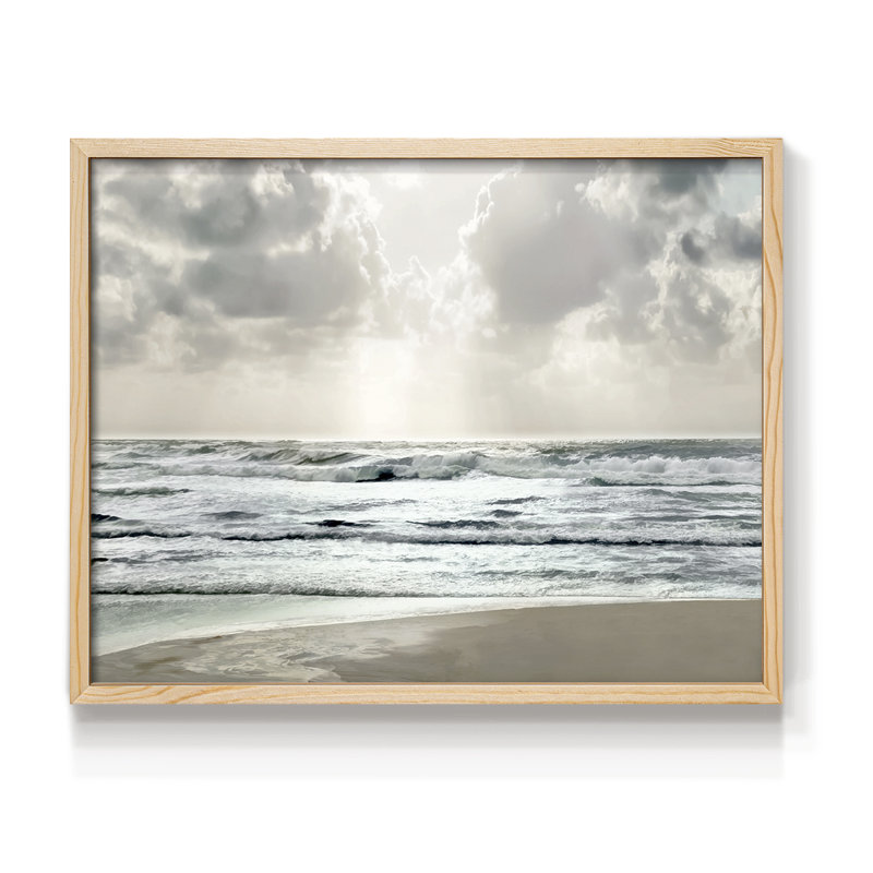 Calm Shores -Framed Print - Restickable, H 8 po x l 10 po, Naturel