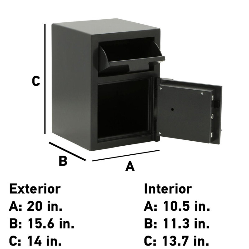 Depository Safe Lock, 20" H