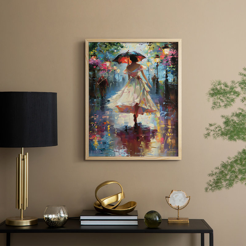 «WOMEN Series DCCDX», reproduction encadrée - bois massif, Naturel, 11" H x 9" W